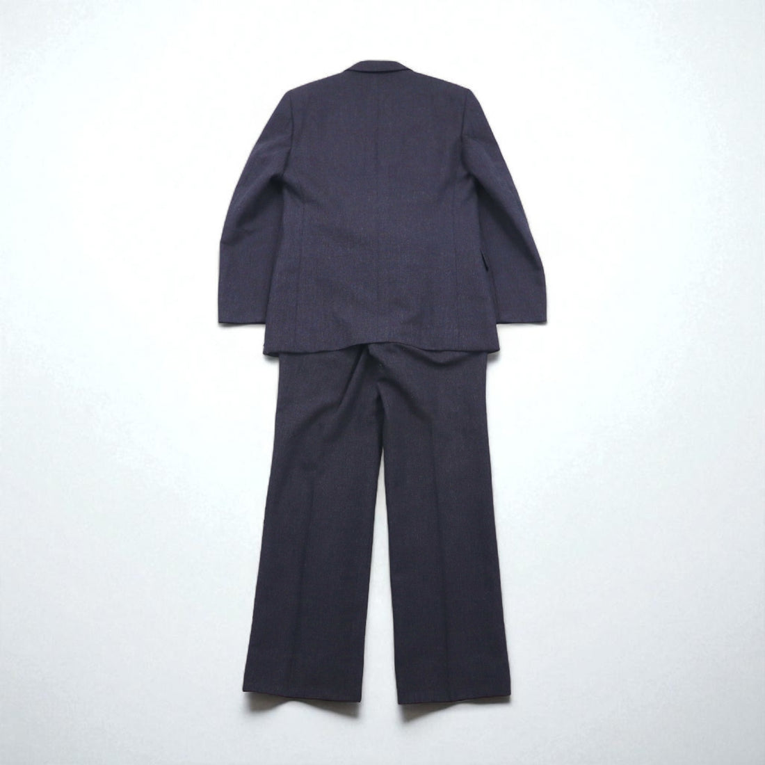 80s Japan Vintage 2-piece Suit Miyukilan 80年代 日本製 セットアップ スーツ M ネイビー ウール