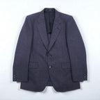 80s Japan Vintage 2-piece Suit Miyukilan 80年代 日本製 セットアップ スーツ M ネイビー ウール