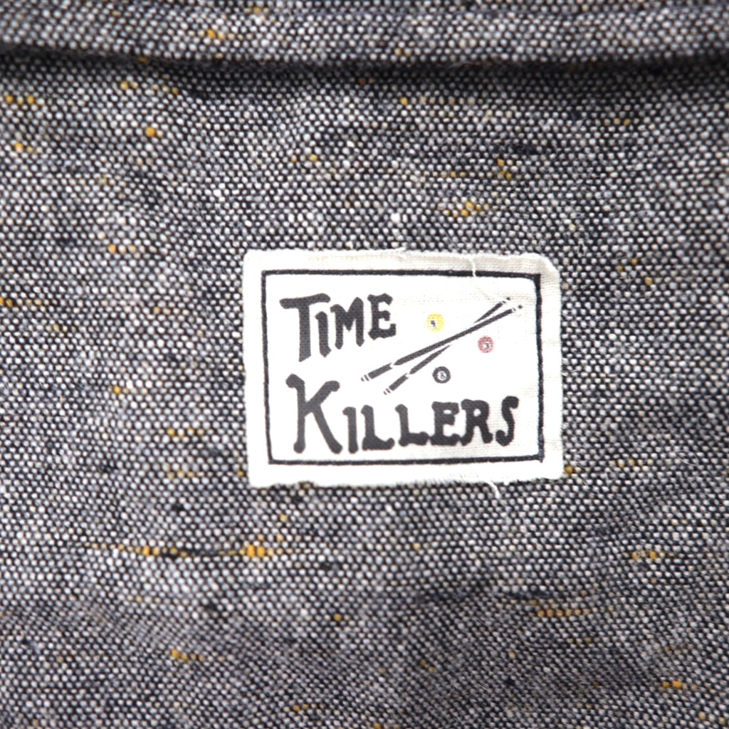 GANGSTERVILLE 日本製 ネップジャケット ジップアップ ハリントンジャケット S TIME KILLERS 刺繍 GSV-19-AW-16