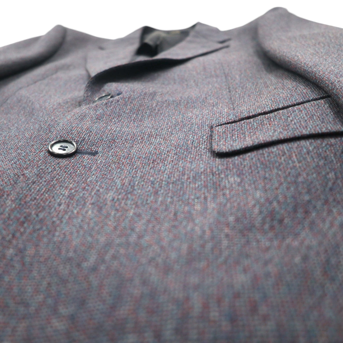 80s Japan Vintage 2-piece Suit Miyukilan 80年代 日本製 セットアップ スーツ M ネイビー ウール