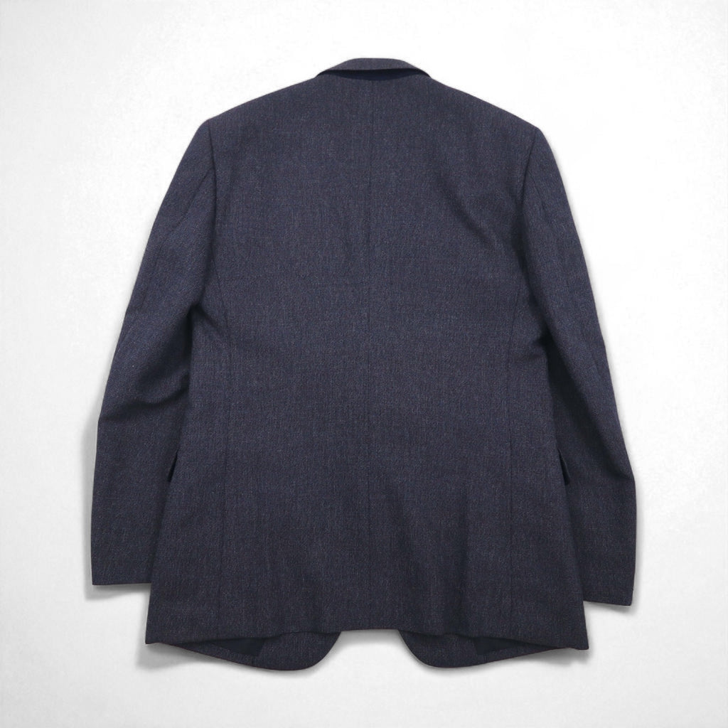80s Japan Vintage 2-piece Suit Miyukilan 80年代 日本製 セットアップ スーツ M ネイビー ウール
