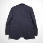 80s Japan Vintage 2-piece Suit Miyukilan 80年代 日本製 セットアップ スーツ M ネイビー ウール