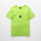stussy シャネルロゴ プリント Tシャツ S グリーン コットン