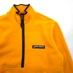 POLO JEANS CO Ralph Lauren 90s Half Zip Fleece Jacket L Yellow Kangaroo Pocket