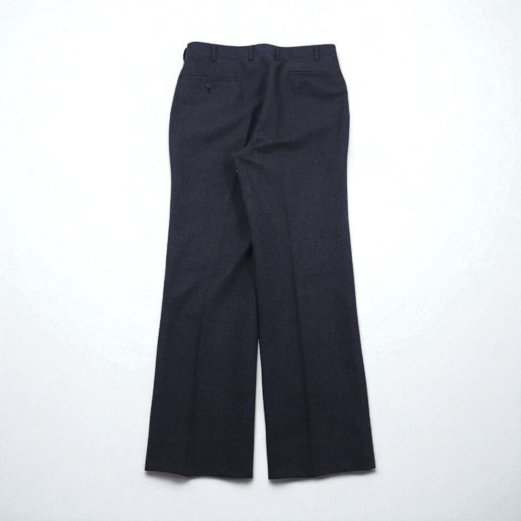 80s Japan Vintage 2-piece Suit Miyukilan 80年代 日本製 セットアップ スーツ M ネイビー ウール