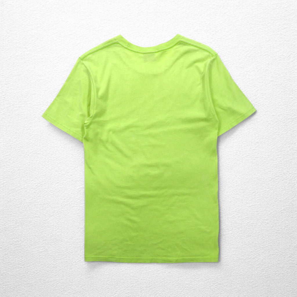 stussy シャネルロゴ プリント Tシャツ S グリーン コットン