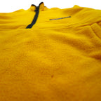 POLO JEANS CO Ralph Lauren 90s Half Zip Fleece Jacket L Yellow Kangaroo Pocket