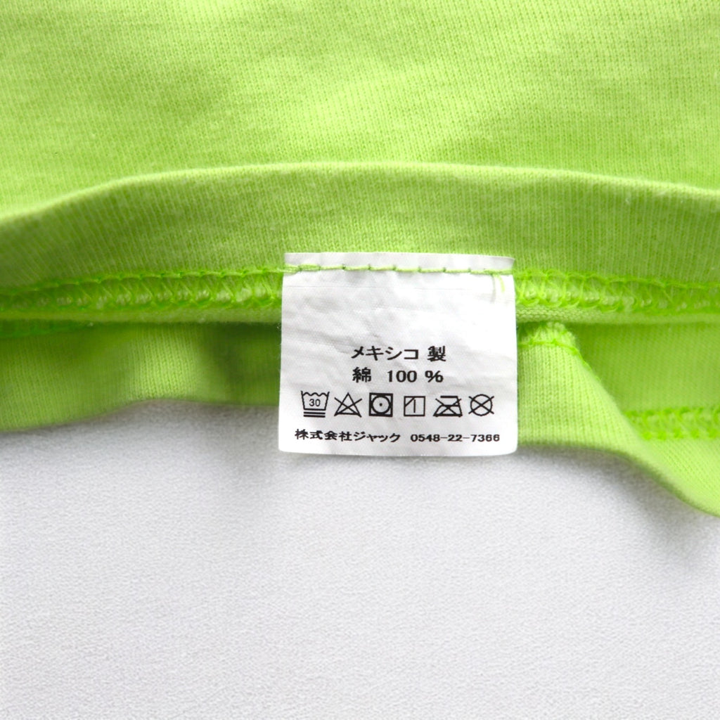 stussy シャネルロゴ プリント Tシャツ S グリーン コットン