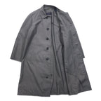Vintage 90s Japan Made SANYO Classic Trench Coat SANYO ステンカラーコート S グレー 日本製