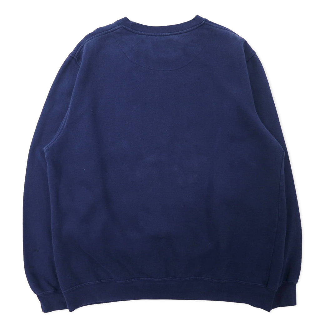 CLASSIC SOFFE College Print Sweatshirt L Navy Cotton Paki Cotton NOTRE DAME