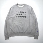 Champion リバースウィーブ REVERSE WEAVE スウェット XL プリント 青単タグ 復刻 THOMAS DANCE STUDIO