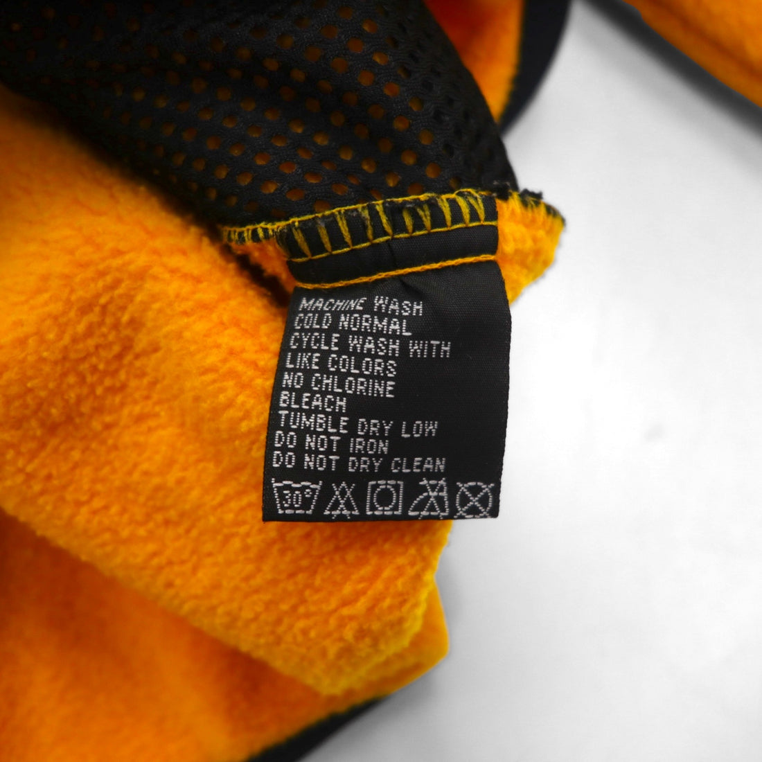 POLO JEANS CO Ralph Lauren 90s Half Zip Fleece Jacket L Yellow Kangaroo Pocket