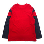 CHAPS RALPH LAUREN 90年代 ロングスリーブTシャツ ロンT L レッド ワンポイントロゴ刺繍