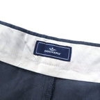 DOCKERS (Levi's) Relaxed Fit Tuck Wide Slacks Pants, Size L, Navy, Tencel/Polyester Blend, Pleated Relaxed Fit.