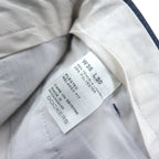 DOCKERS (Levi's) Relaxed Fit Tuck Wide Slacks Pants, Size L, Navy, Tencel/Polyester Blend, Pleated Relaxed Fit.