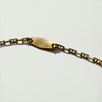 GUCCI 80s Made in Italy Vintage Old 2-Way Carabiner Necklace Key Chain Gold Lock G.GUCCI