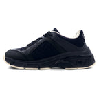 EMPORIO ARMANI Sneakers 26cm Black Nylon Leather X4X647 XN945