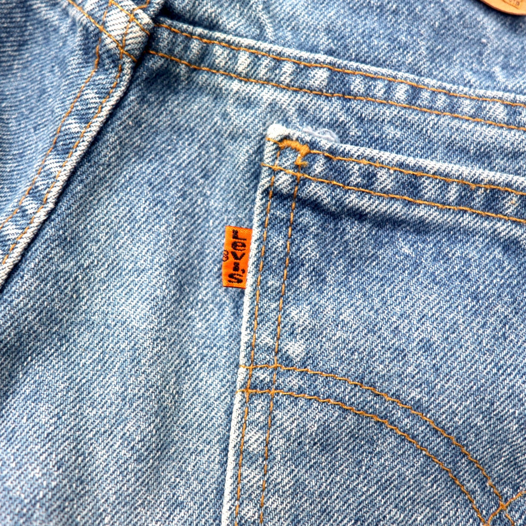 Levi's Made in Canada Euro Levi's 619 Orange Tab Denim Pants 36 Blue Cotton 50619-0212