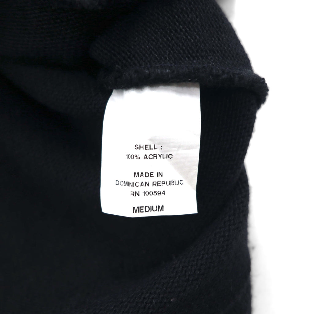 Vintage Letterman Cardigan NEFF レタード カーディガン M ブラック ワッペン パッチポケット