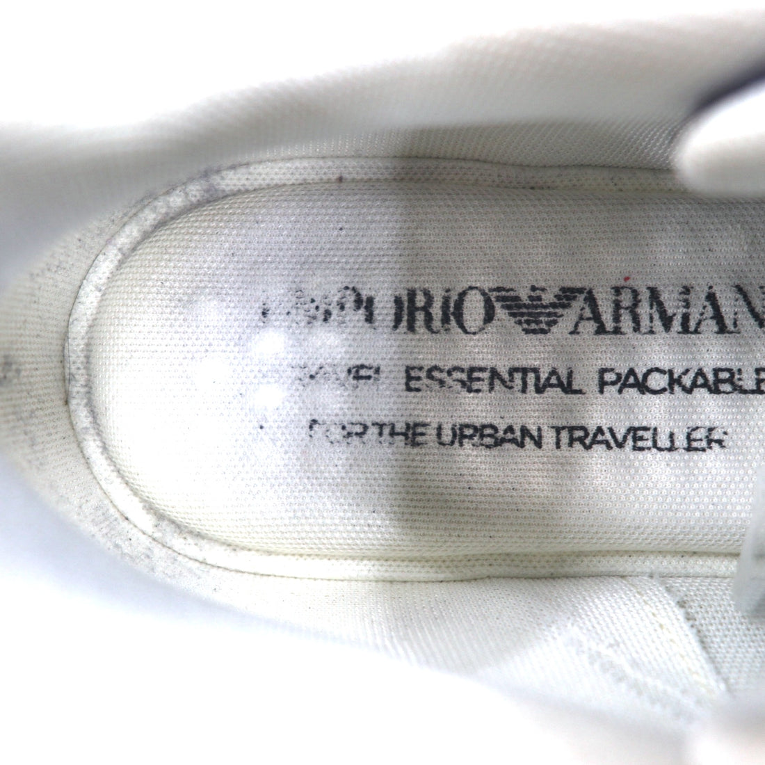 EMPORIO ARMANI Sneakers 26cm Black Nylon Leather X4X647 XN945