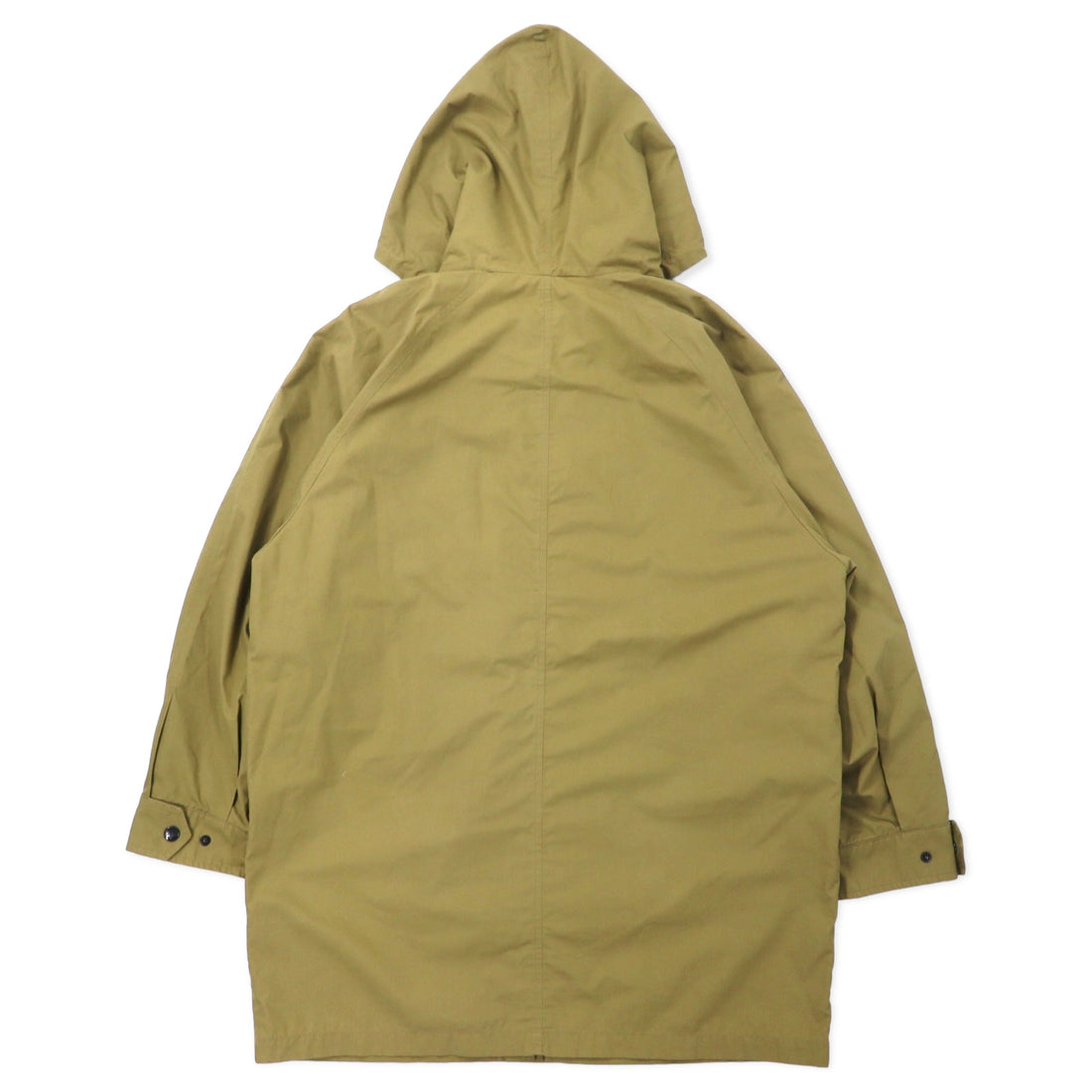 Burberrys Made in England Old Hooded Coat L Beige Cotton Polyester One-point logo embroidery Nova check lining