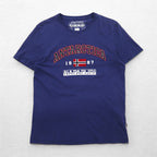 NAPAPIJRI Printed T-Shirt, Medium, Navy, Cotton, Made in Turkey