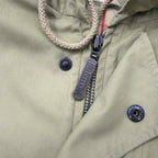 Burberrys Made in England Old Hooded Coat L Beige Cotton Polyester One-point logo embroidery Nova check lining
