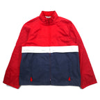McGREGOR 80's COMPETITORS CLUB Sailing Jacket Nylon Jacket L Red Tricolor Retractable Hood