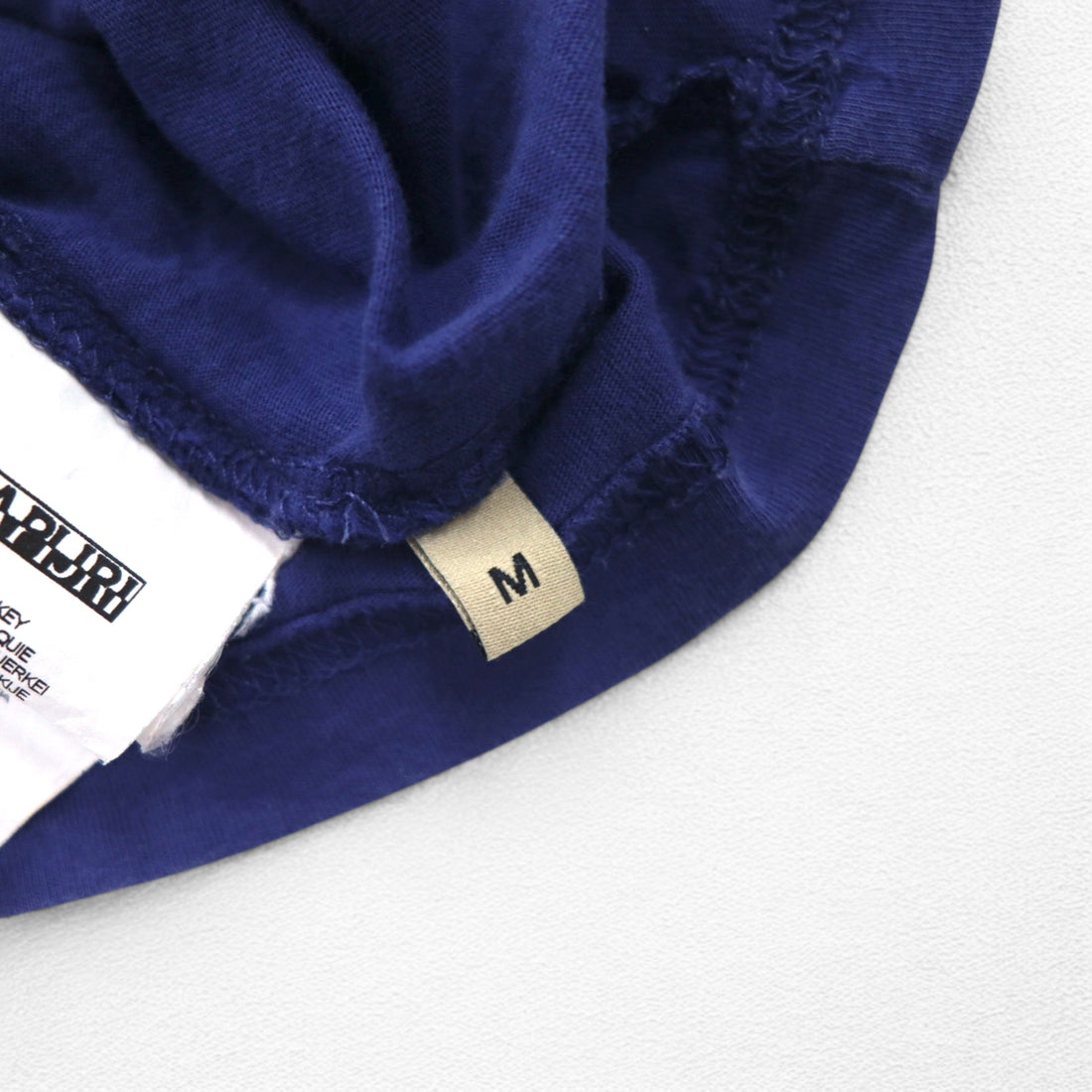 NAPAPIJRI Printed T-Shirt, Medium, Navy, Cotton, Made in Turkey