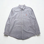 Brooks Brothers オックスフォード ボタンダウン シャツ XL ブルー REGENT ストライプ スーピマコットン