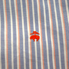 Brooks Brothers オックスフォード ボタンダウン シャツ XL ブルー REGENT ストライプ スーピマコットン