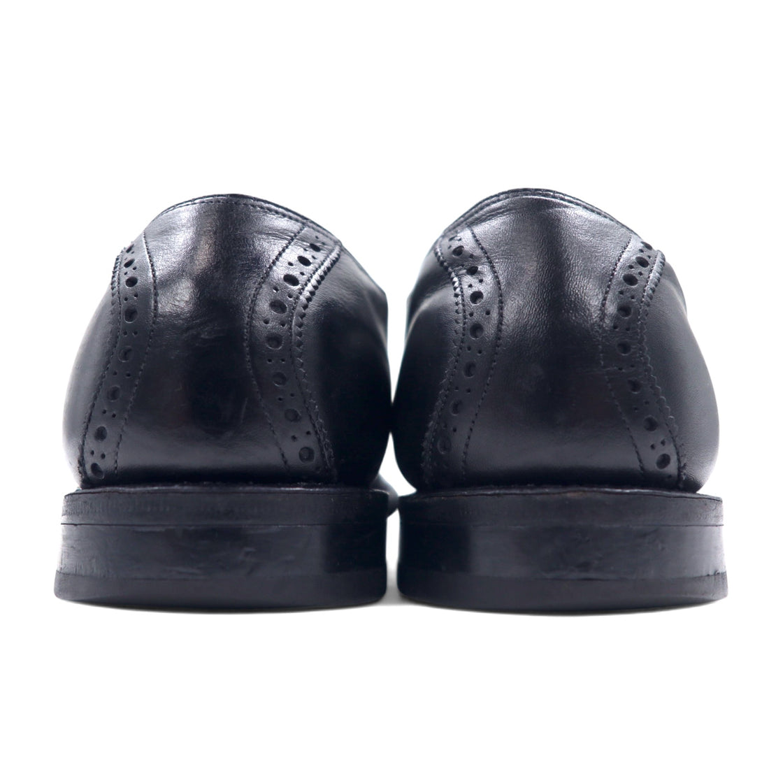J&amp;M (Johnston &amp; Murphy) USA made 70's saddle shoes, size 28.5cm, black leather, Aristocraft 23741