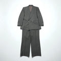 LANVIN 90s Double-Breasted Peak Lapel Suit and Blazer Set, Size L, Wide Fit with Metal Buttons
