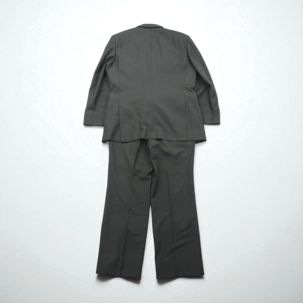 LANVIN 90s Double-Breasted Peak Lapel Suit and Blazer Set, Size L, Wide Fit with Metal Buttons