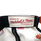 mitchell &amp; ness snapback bicolor baseball cap free adjustable fit white orange NBA phenix suns