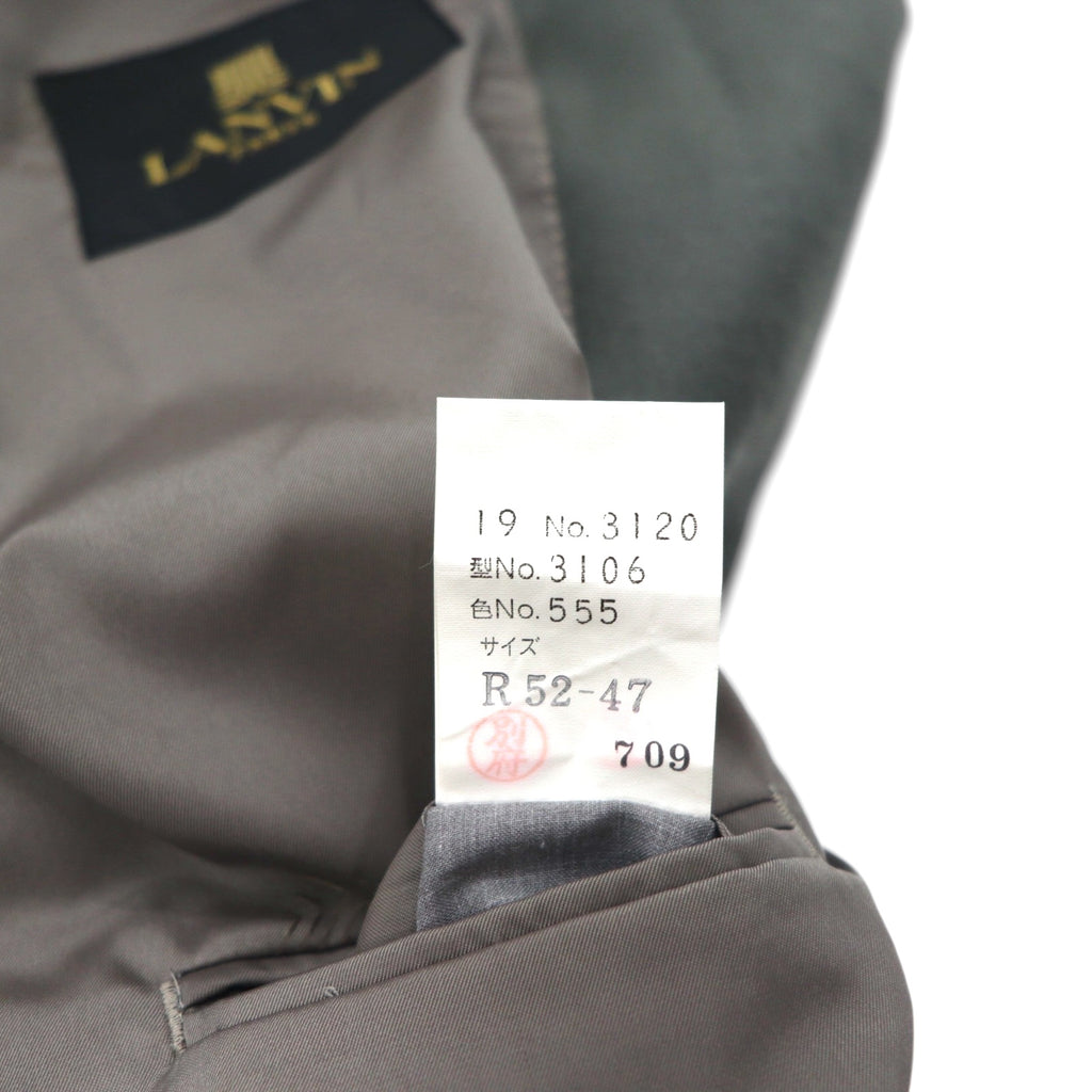 LANVIN 90s Double-Breasted Peak Lapel Suit and Blazer Set, Size L, Wide Fit with Metal Buttons
