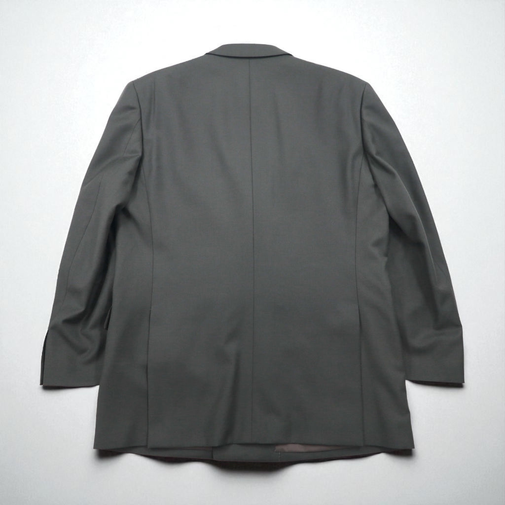 LANVIN 90s Double-Breasted Peak Lapel Suit and Blazer Set, Size L, Wide Fit with Metal Buttons