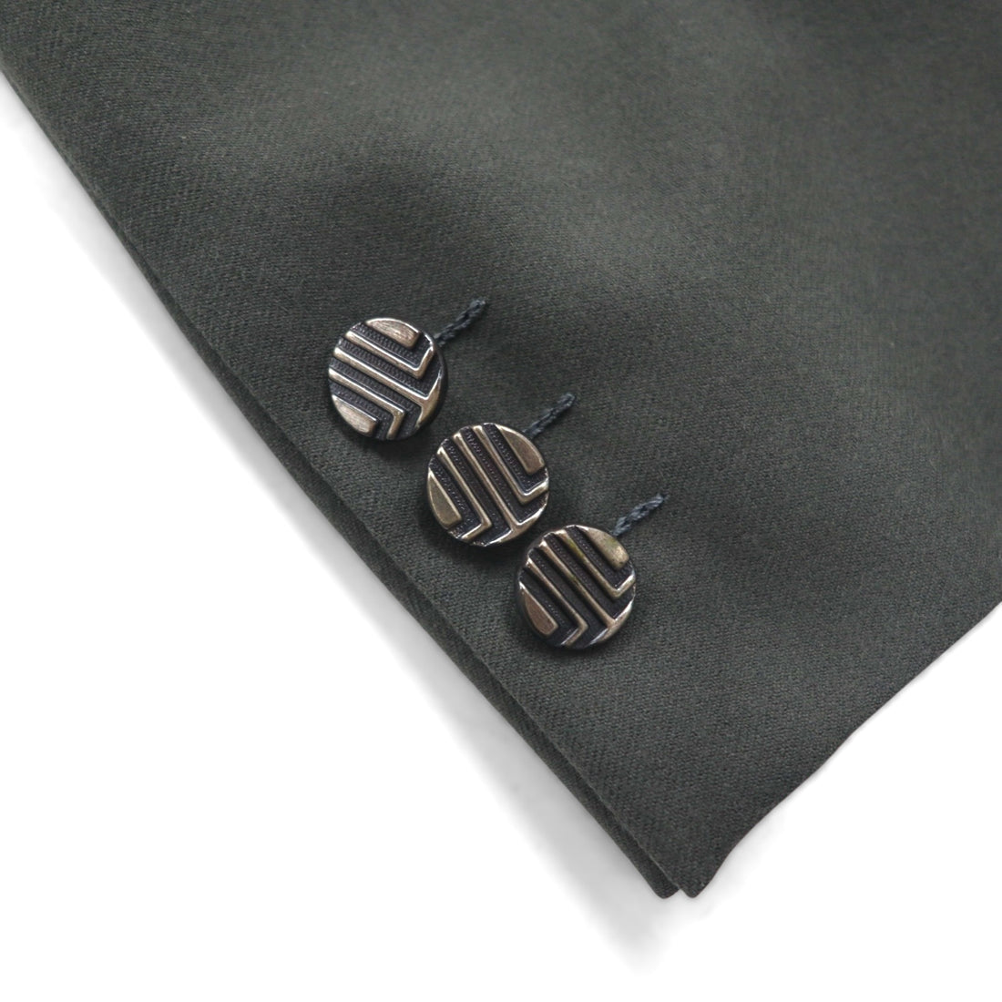 LANVIN 90s Double-Breasted Peak Lapel Suit and Blazer Set, Size L, Wide Fit with Metal Buttons