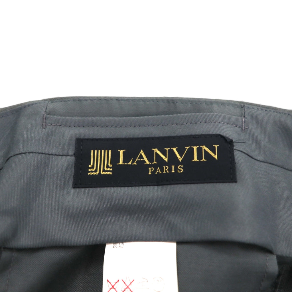 LANVIN 90s Double-Breasted Peak Lapel Suit and Blazer Set, Size L, Wide Fit with Metal Buttons
