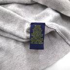 Polo Ralph Lauren Vネック ピマコットン ニット セーター L グレー スモールポニー刺繡