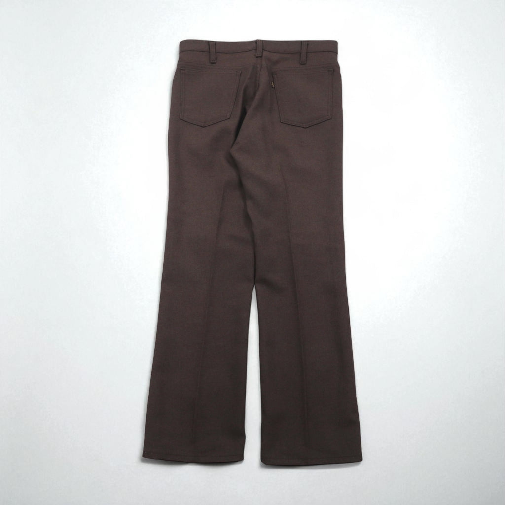 Levi's 90年代 USA製 スラックス STA-PREST スタプレ ブーツカット パンツ L ブラウン 10517 9127  SCOVILLジップ