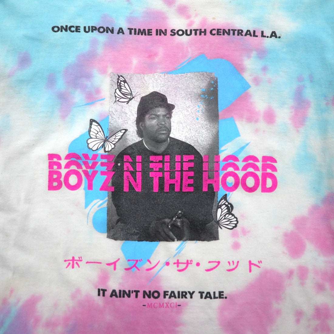 BOYZ N THE HOOD 90s Movie ICE CUBE Hip Hop Long Sleeve T-Shirt Long TL Tie-dye NWA