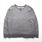 J.CREW 前V ヴィンテージ加工 ブランク スウェット トレーナー L グレー VINTAGE FLEECE クルーネック