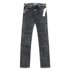 JOHN LAWRENCE SULLIVAN Chemical Wash Skinny Denim Pants L Black Grey 2B011 14-48 Made in Japan Unused