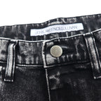 JOHN LAWRENCE SULLIVAN Chemical Wash Skinny Denim Pants L Black Grey 2B011 14-48 Made in Japan Unused