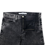 JOHN LAWRENCE SULLIVAN Chemical Wash Skinny Denim Pants L Black Grey 2B011 14-48 Made in Japan Unused