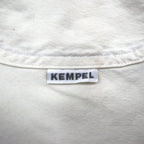 KEMPEL Made in Japan Stand Collar Pullover Shirt, Size L, Band Collar, Chest Pocket, 019-492-52