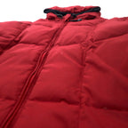 Eddie Bauer Down Parka Down Jacket M Red Nylon 001-8042