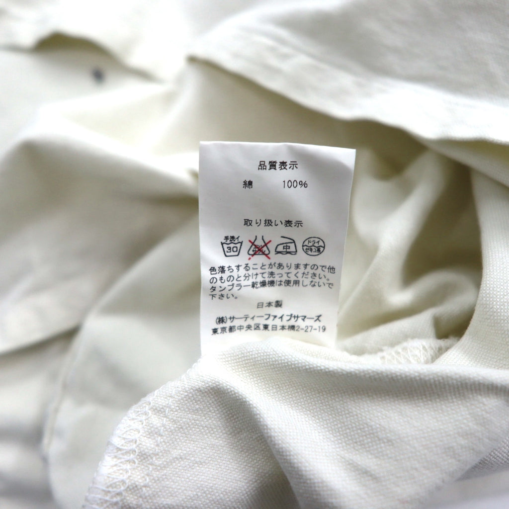 KEMPEL Made in Japan Stand Collar Pullover Shirt, Size L, Band Collar, Chest Pocket, 019-492-52