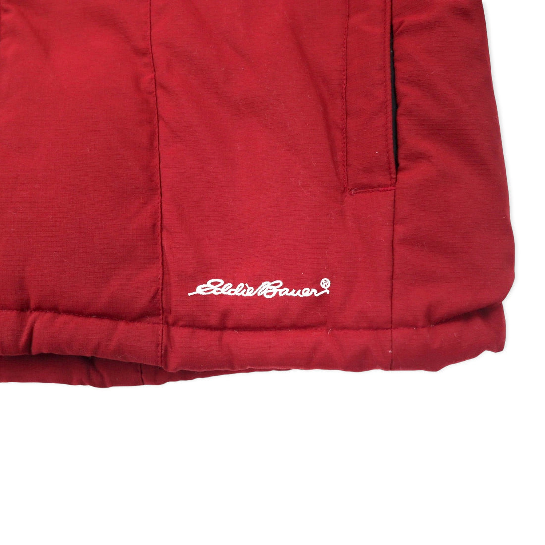 Eddie Bauer Down Parka Down Jacket M Red Nylon 001-8042